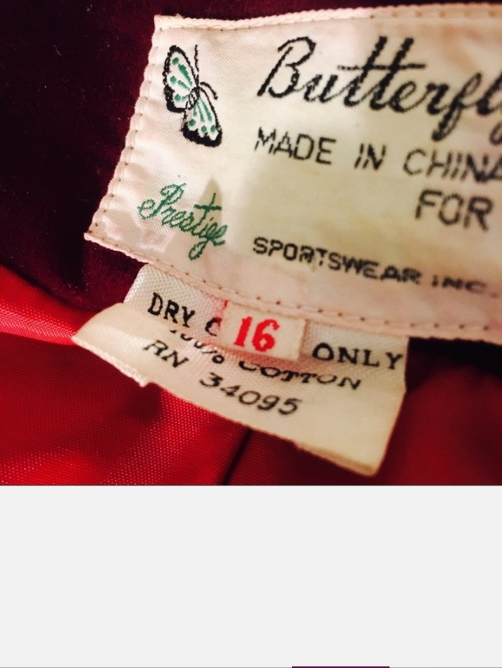 Vintage Burgundy Velvet Blazer 16 - Picture 6 of 7